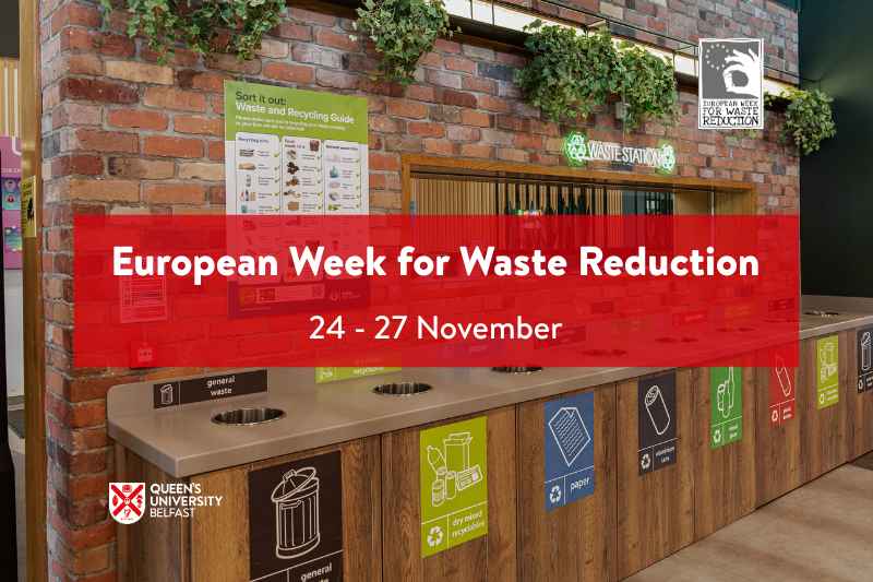 Photograph of recycling facilities against a red brick wall